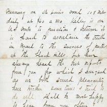 Letter from J.H.C. to Billy (W.E. Adams)