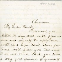 From Hattie Byfield Chipman to Uncle (W.E. Adams) re. general news