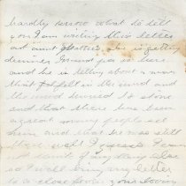 From Hattie Byfield Chipman to Uncle (W.E. Adams) re. general news
