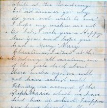 From Hattie Byfield Chipman to Uncle (W.E. Adams)