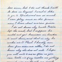 From Hattie Byfield Chipman to Uncle (W.E. Adams)