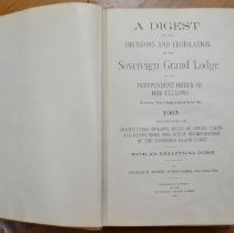 A Digest of the Decisions and Legislation of the Sovereign Grand Lodge of t
