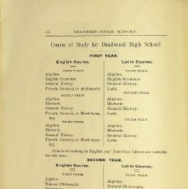 "Course of Study for the Public Schools of the City of Deadwood, South Dako