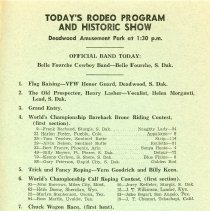 First day of the Days of '76 rodeo