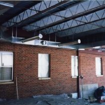 View of steel substructure to hospital building addition