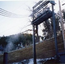 Suspended electrical power transformers