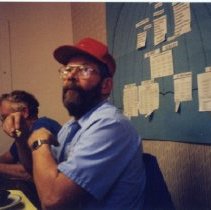 Workman eating a meal