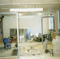 Workman framing interior wall