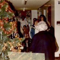 Staff and Residents Singing Christmas Carols at Hospital, December, 1981.