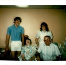 Graduation for Collette Wilcox, with Steve, Duane, and Clarice, May, 1982
