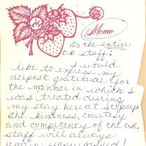 Thank you note from Laurie Glover