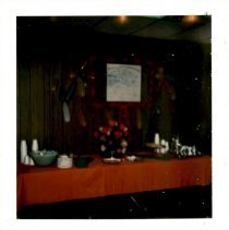 Head table at employee's tea