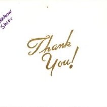 Thank You Card from Frances Cappa