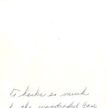 Thank You Card from Frances Cappa