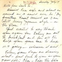 Thank you note to colleagues from Mary O.