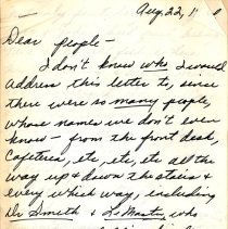 Thank you letter from Mrs. K. McCormick