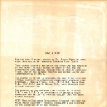 Description of Coronary Care course