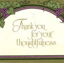 Thank you note from the Lefler family