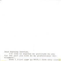 Thank you card from Kevin Coolong