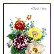 Thank you card from Lona Sperling