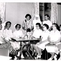 Gathering of nurses and aides