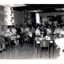 Gathering in the cafeteria