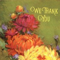 Thank you card from Deann Frank