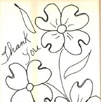 Thank you card from Juanita James