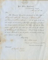 U.S. Post Office Dept. [2 documents discontinuing Eagle's Nest P.O.]