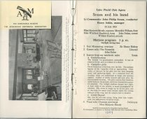 Agora, Lake Placid Club : Sousa and His Band, July 28, 1923 : 3 and 8:30 p.
