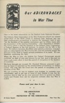 Our Adirondacks in War Time