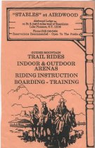 "Stables" at Airdwood : Guided Mountain Trail Rides, Indoor and Outdoor Arenas, Riding Instruction, Boarding-Training