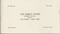 The Forest House : Edward Doolan, Prop. : Old Forge, New York
