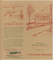 The Turner Camps, Cabins-Cottages : On 4th Lake, Old Forge, New York : Esta