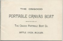 The Osgood Portable Canvas Boat Manufactured by the Osgood Portable Boat Co