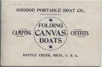 The Osgood Portable Canvas Boat Manufactured by the Osgood Portable Boat Co