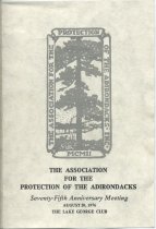Seventy-Fifth Anniversary Meeting, August 20, 1976, The Lake George Club