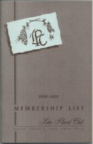1968-1969 Membership List / Lake Placid Club