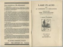 Lake Placid and an Experiment in Intelligence / by T. Morris Longstreth