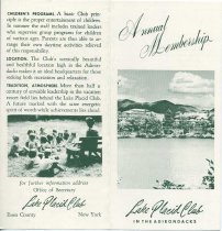 Annual Membership : Lake Placid Club in the Adirondacks