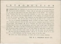 Gasoline Launches, Speed Boats, Canoes, Rowboats / M. C. Freeman Boat Compa