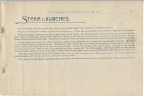 Boats and Fittings / Fulton Pleasure Boat Company, Fulton, N.Y.