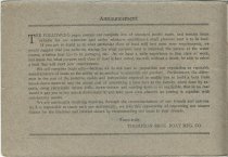 1916-1917 Catalog / Thompson Brothers Boat Mfg Co., originators of anti-lea