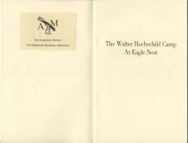 The Walter Hochschild Camp at Eagle Nest