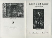 Back Log Camp, 1896-1946 : On Indian Lake, Sabael, N.Y.