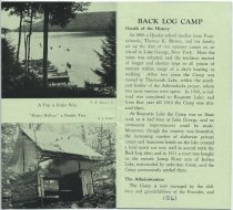 Back Log Camp in the Adirondacks on Indian Lake : Sabael, N.Y. : General In