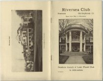 Riversea Club, Fenwick, Old Saybrook, Ct : Open May to November : Seashore branch of Lake Placid Club in Adirondaks [sic]