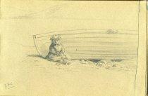 [Untitled: Girl and Boat]