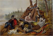 Camping in the Woods. 'Laying Off'.