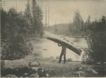 End of Long Carry, at Raquette River, Adirondacks, N.Y.